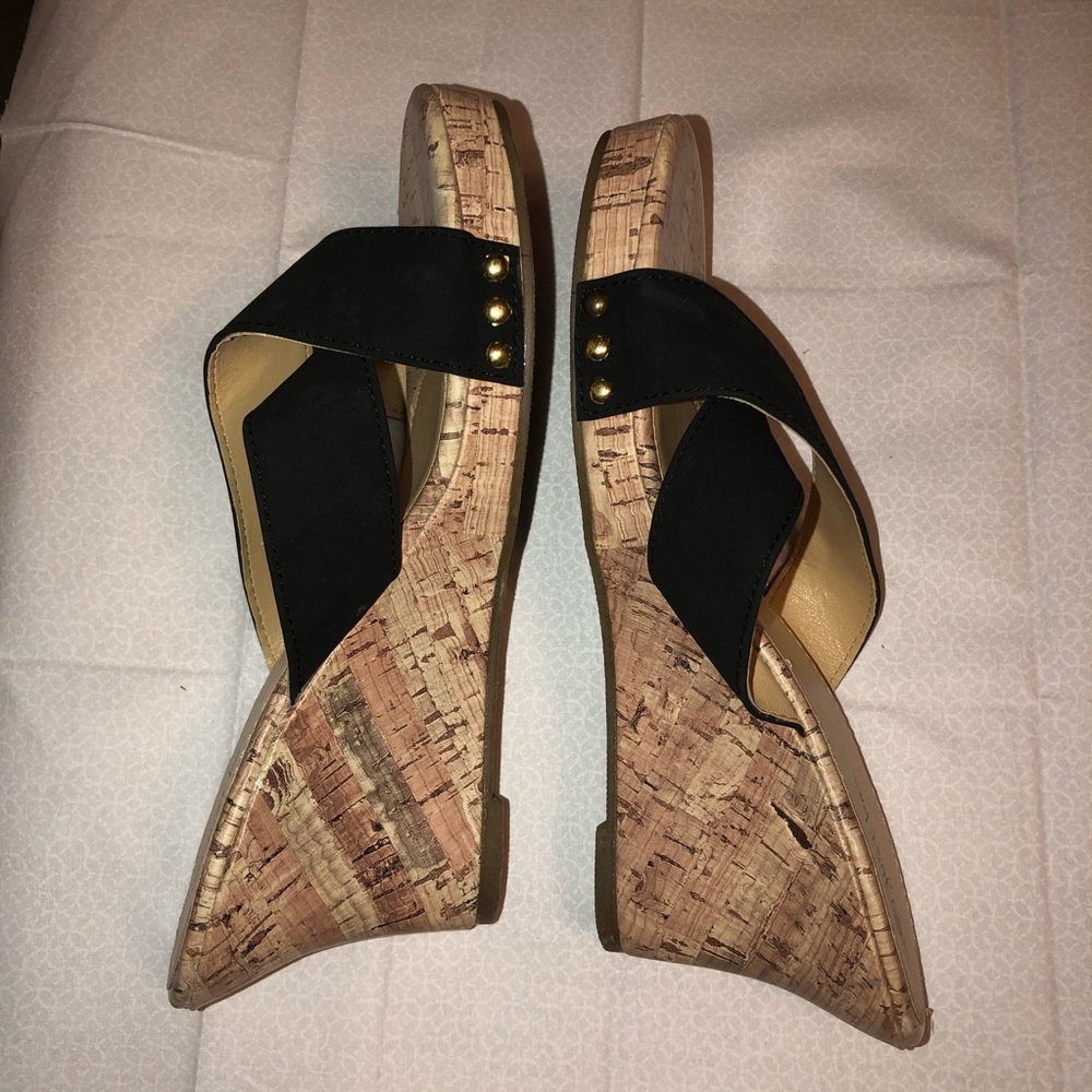 Just be - Black Crisscross Wedges B9 - Picture 3 of 8